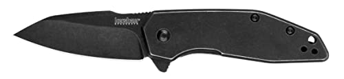 Kershaw Gravel Pocket Knife EDC, 2.5' 8Cr13MoV Steel Reverse Tanto Blade, Assisted Opening Folding Knife