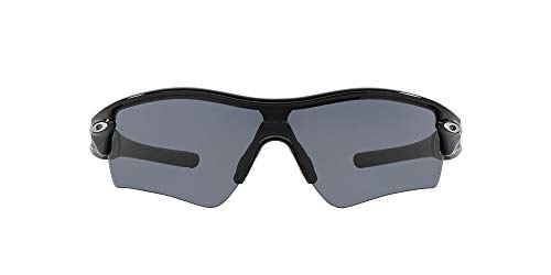 Oakley Men's Oo9051 Radar Path Rectangular Sunglasses, Jet Black/Grey, 33 mm