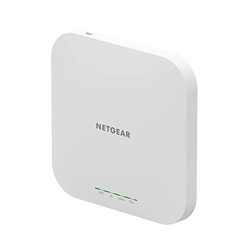 NETGEAR WiFi 6 Dual-Band AX1800 Cloud Managed Wireless Access Point - Up to 200 Clients, PoE+ or AC Powered