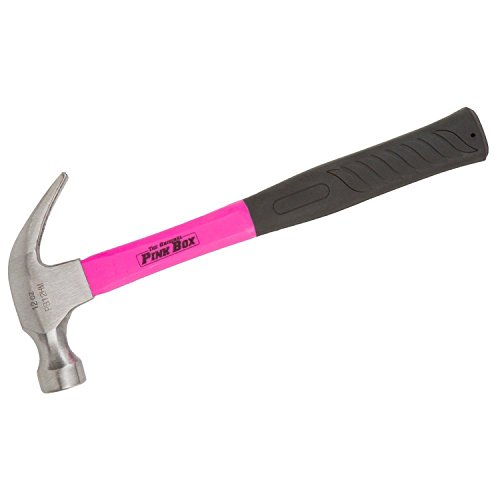 The Original Pink Box PB12HM 12-Ounce Claw Hammer, Pink