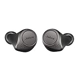 Jabra Elite 75t Earbuds – True Wireless Earbuds with Charging Case, Titanium Black – Active Noise Cancelling Bluetooth Earbuds with a Comfortable, Secure Fit, Long Battery Life, Great Sound