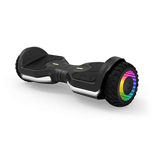 Jetson Hoverboard - Flash Hoverboard with Off-Road All-Terrain Wheels - 10mph Hoverboard with Bluetooth Speakers and Light Up LED Front Deck and Wheels - Heavy Duty Self-Balancing Smart Hoverboard