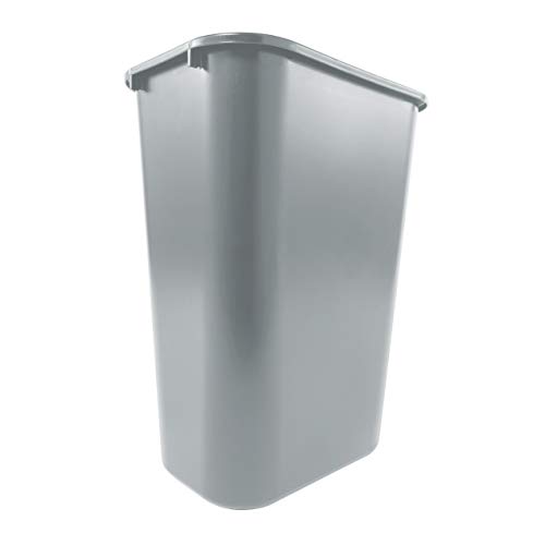 Rubbermaid Commercial Products 41QT/10.25 GAL Wastebasket Trash Container, for Home/Office/Under Desk, Gray (FG295700GRAY)