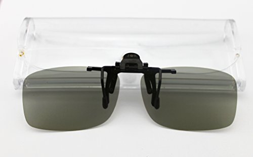 JK Passive Circular Polarized Clip On 3D Glasses Compatible with LG SONY 3D TV & MasterImage Disney Digital RealD Cinemas