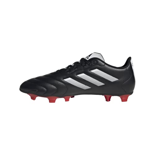 adidas Unisex Goletto VIII Firm Ground Soccer Shoe, Black/White/Red, 8.5 US Men