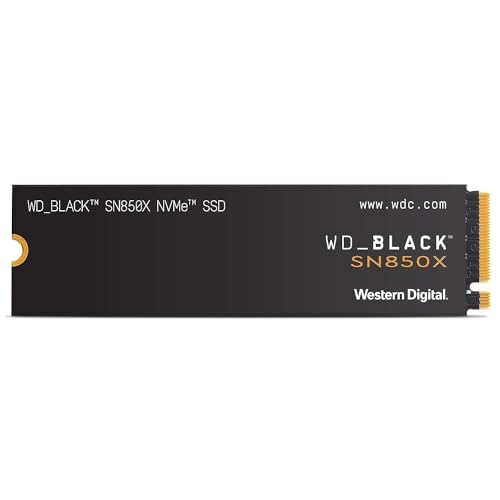 WD_BLACK 2TB SN850X NVMe Internal Gaming SSD Solid State Drive - Gen4 PCIe, M.2 2280, Up to 7,300 MB/s - WDS200T2X0E