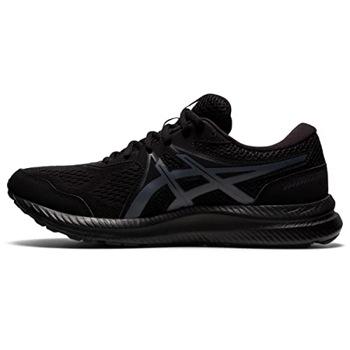 ASICS Men's Gel-Contend 7 Running Shoes, 10.5, Black/Carrier Grey