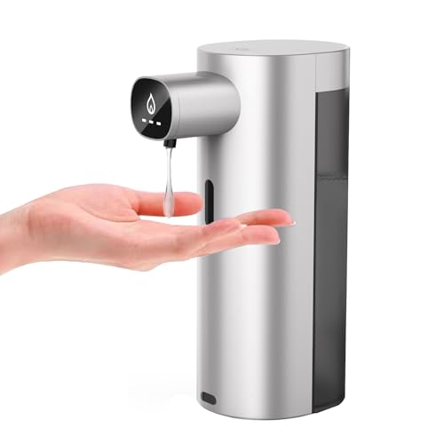 Soap Dispenser, Automatic Soap Dispenser, 3 Levels Adjustable Soap Dispenser Bathroom, 10.1OZ/300ml Automatic Soap Dispenser Touchless, USB Rechargeable Touchless Soap Dispenser for Bathroom, Kitchen