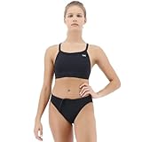 TYR Women's Durafast Diamondfit Workout Bikini for Swim Racing and Training, Black, Medium