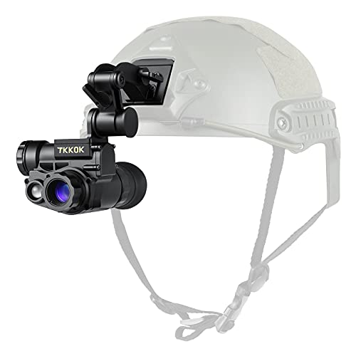 TKKOK M60 Night Vision Goggles Monocular Helmet for Adults,Mount Suitable Fast Helmet IP66 1080P