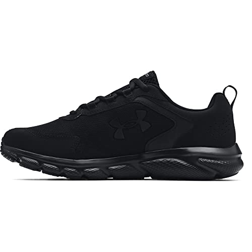 Under Armour mens Charged Assert 9 Running Shoe, Black (002 Black, 10.5 X-Wide US