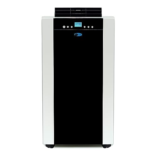 Whynter ARC-14S 14,000 BTU Dual Hose Portable Air Conditioner with Dehumidifier and Fan for Rooms Up to 500 Square Feet, Includes Storage Bag, Platinum/Black, AC Unit Only