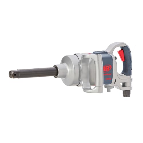 Ingersoll Rand 2850MAX-6 1' Extended Anvil Impact Wrench - 6' Extension, Lightweight Design, Powerful Reverse Torque Output Up to 2100 ft-lbs, Heavy Duty, 5500 RPM, 360 Degree Handle, Gray