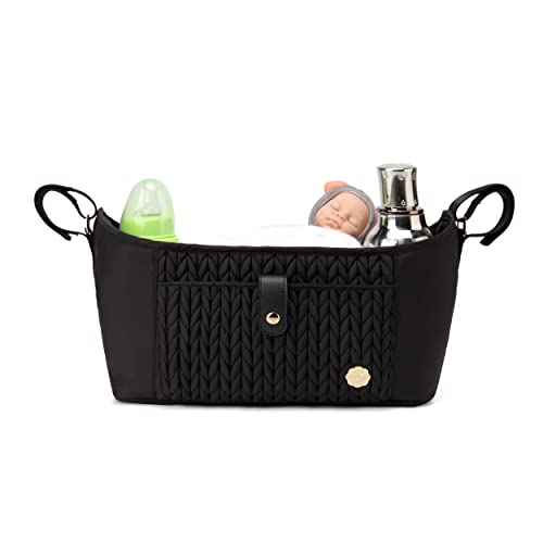 SEWBOO Universal Baby Stroller Organizer,Diaper Caddy Organizer with Adjustable Straps to Fits Nearly Any Strollers