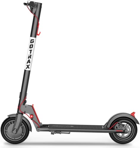 Gotrax GXL V2 Electric Scooter, 8.5' Pneumatic Tire, Max 12 Mile Range and 15.5Mph Speed, EABS and Rear Disk Brake,Lightweight Aluminum Alloy Frame and Cruise Control,Foldable Escooter for Adult,Black