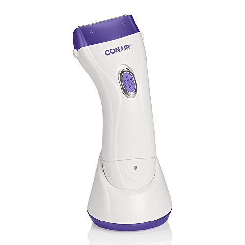 Conair Body and Facial Hair Removal for Women, Cordless Rechargeable Dual Foil Shaver & Trimmer, Perfect for Face, Ear/Nose, Eyebrows, Legs, and Bikini Lines
