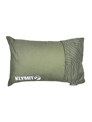 Klymit Drift Camping Pillow, Shredded Memory Foam Travel Pillow with Reversible Cover for Outdoor Use