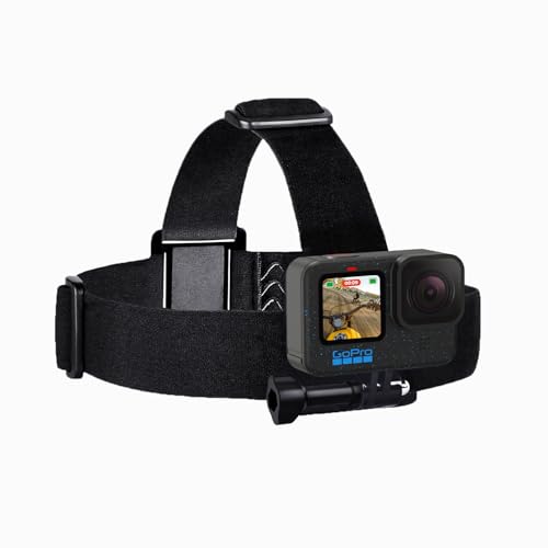 Sametop Head Strap Mount Compatible with GoPro Hero 12, 11, 10, 9, 8, Hero 7 Black, 7 Silver, 7 White, Hero 6, 5, 4, Session, 3+, 3, 2, 1, Hero (2018), Fusion, Max, DJI Osmo Action Cameras