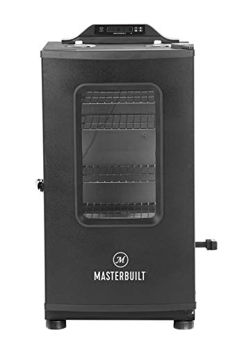 Masterbuilt MB20073519 Bluetooth Digital Electric Smoker with Broiler, 30 inch, Black