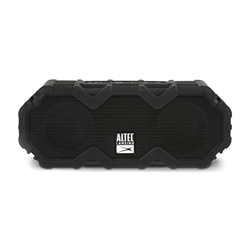 Altec Lansing LifeJacket Mini - Waterproof Bluetooth Speaker with Lights, Portable Wireless Speaker for Pool, Beach, Hiking, Sports, Camping, 16 Hour Playtime, Floats in Water