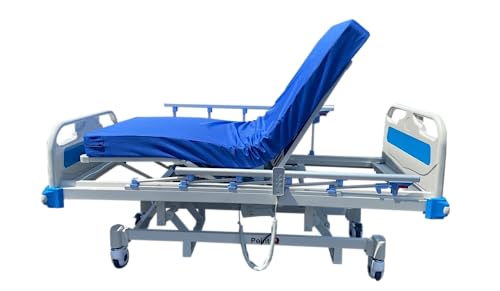 Point A (Model No : PAM-3) Premium 3 Function Full Electric Hospital Bed with 4.7' Memory Mattress Included (LINAK Motors & Control System and Individual Locking System with 5' casters)