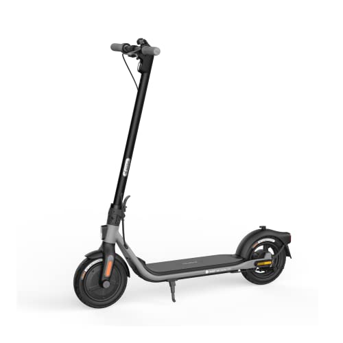 Segway Ninebot D18W Electric KickScooter- 500W Hub Motor, 11.2 Miles Range & 15.5MPH, w/t 10' Pneumatic Tires, Dual Brakes, Commuting Electric Scooter for Adults & Teens