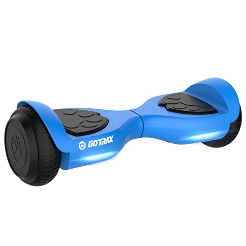 Gotrax LIL CUB Hoverboard for Kids, 6.5' Wheels & LED Front Light, Max 2.5 Miles and 6.2mph Power by Dual 150W Motor, UL2272 Safety Certified Self Balancing Scooter Gift for 44-88lbs Kids Age 6-12(Blue)