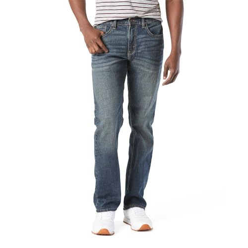 Signature by Levi Strauss & Co. Gold Label Men's Relaxed Fit Flex Jeans (Available in Big & Tall), Headlands, 40W x 30L
