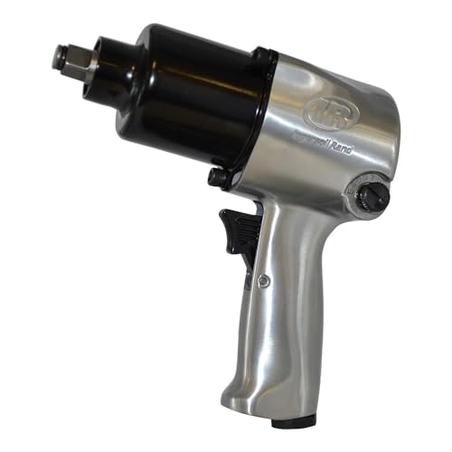 Ingersoll Rand 231C 1/2” Drive Air Impact Wrench – Lightweight, Max 600 ft-lbs Torque Output, Adjustable Power, Twin Hammer, Silver, 3.4 x 8.2 x 8.8 inches