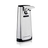 Hamilton Beach Electric Automatic Can Opener with Easy-Clean Detachable Cutting Lever, Cord Storage, Knife Sharpener, Brushed Stainless Steel