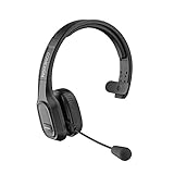 COMEXION Trucker Bluetooth Headset V5.0, Wireless Headset with Noise Canceling&Mute Microphone for Cell Phones, On Ear Bluetooth Headphone with Wireless&Wired Mode for Trucker, Home Office, Skype