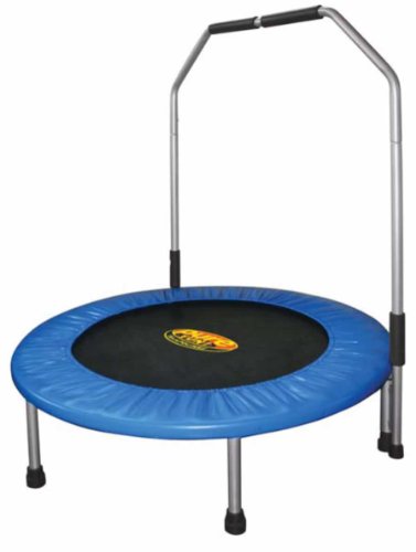 Pure Fun 40-inch Exercise Trampoline with adjustable Handrail