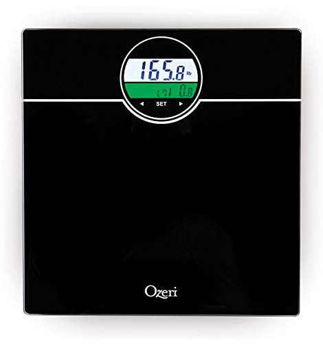 Ozeri WeightMaster 400 lbs Digital Bath Scale with BMI and Weight Change Detection Black