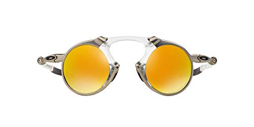 Oakley Men's OO6019 Madman Round Sunglasses, Plasma/Fire Iridium Polarized, 42 mm