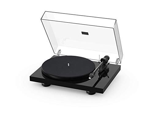 Pro-Ject Debut Carbon EVO, Audiophile Turntable with Carbon Fiber tonearm, Electronic Speed Selection and pre-Mounted Sumiko Rainier Phono Cartridge (High Gloss Black)