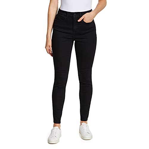 NINE WEST womens High Rise Perfect Skinny Jeans, Black, 12 US