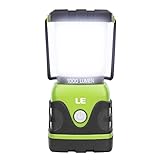 LED Camping Lantern, Battery Powered LED with 1000LM, 4 Light Modes, Waterproof Tent Light, Perfect Lantern Flashlight for Hurricane, Emergency, Survival Kits, Hiking, Fishing, Home and More
