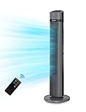 PELONIS 40''Oscillating Tower Fan | Remote Control |Quiet Stand Up Fan | 3 Speed Settings | 3 Modes |15-Hour Timer| LED Display |for Bedroom Home Office Use| Black