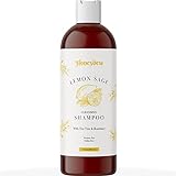 Lemon Sage Shampoo for Oily Hair - Sulfate Free Clarifying Shampoo for Build Up with Lemon Sage Keratin and Tea Tree Oil for Hair and Scalp Care - Deep Cleansing Rosemary Shampoo for Men and Women