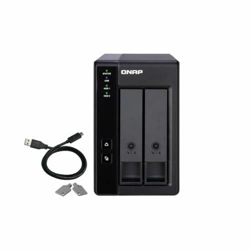QNAP TR-002 2 Bay USB Type-C Direct Attached Storage (DAS) with Hardware RAID (Diskless) (TR-002-US)