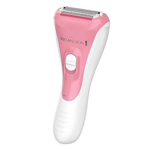 Remington WDF4821US Smooth & Silky Electric Shaver for Women, 3-Blade Cordless Foil Shaver and Bikini Trimmer for Wet or Dry Use, Pink