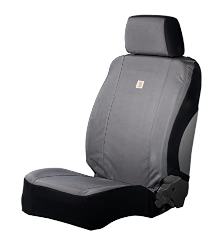 Carhartt Universal Nylon Duck Canvas Fitted Bucket Seat Covers, Durable Seat Protection with Rain Defender