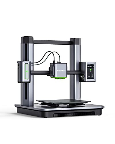 AnkerMake M5 3D Printer, FDM 3D Printer, 5X Faster and Extra Intelligent, Cut Print Time by 70%, Smooth 0.1 mm Detail, Error Detection with AI Camera, Auto-Leveling, Integrated Die-Cast Aluminum Alloy