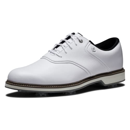 FootJoy Men's FJ Originals Golf Shoe, White/White, 9