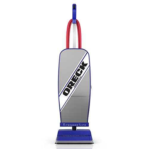 ORECK XL COMMERCIAL Upright Vacuum Cleaner, Bagged Professional Pro Grade, For Carpet and Hard Floor, XL2100RHS, Gray/Blue 9.25'D x 47.75'H x 12.5'W