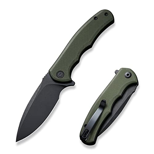 CIVIVI Mini Praxis Folding Pocket Knife, 2.98' D2 Steel Blade G10 Handle Small EDC Knife with Pocket Clip for Men Women, Sharp Camping Survival Hiking Knives C18026C-1