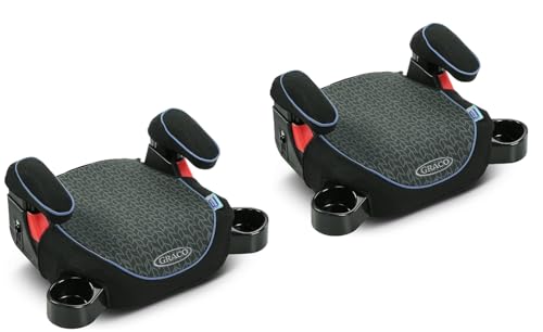 Graco TurboBooster Backless Booster Car Seat, Gust - 2 Pack