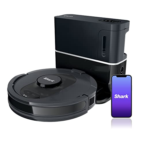 Shark AV2501S AI Ultra Robot Vacuum, with Matrix Clean, Home Mapping, 30-Day Capacity HEPA Bagless Self Empty Base, Perfect for Pet Hair, Wifi, Dark Grey