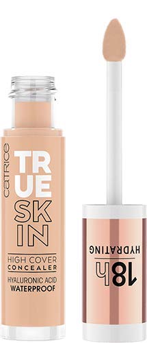 Catrice | True Skin High Cover Concealer | Waterproof & Lightweight for Soft Matte Look | Contains Hyaluronic Acid & Lasts Up to 18 Hours | Vegan, Cruelty Free, Gluten Free (020 | Warm Beige)