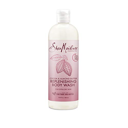 SheaMoisture Body Wash Extra Dry Skin Replenishing Cocoa Almond Cruelty Free Body Wash Made with Fair Trade Shea Butter 19.8 oz